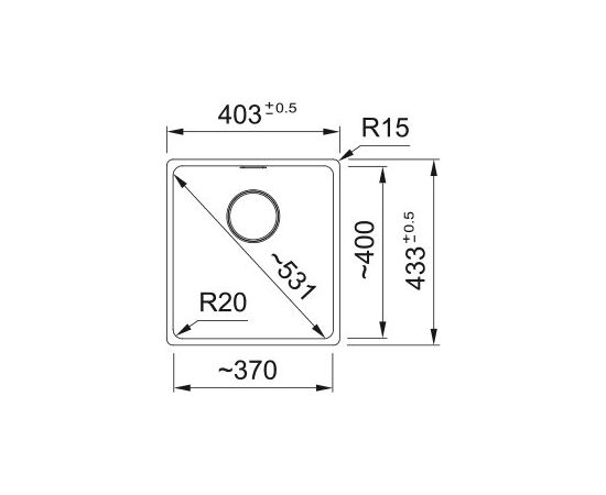 Franke Maris MRG 110-37 Black Matte