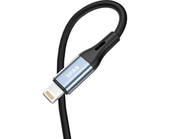 Cable Vipfan L05 Lightning to mini jack 3.5mm AUX, 1m (gray)