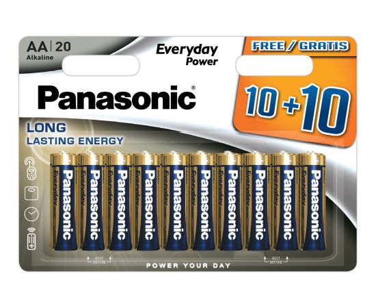 Panasonic Everyday Power baterijas LR6EPS/20BW (10+10)