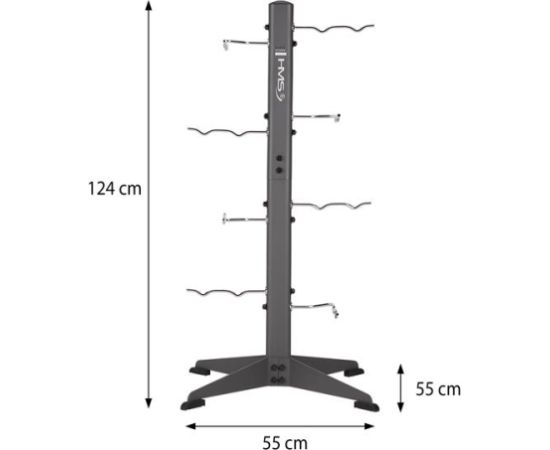 Statīvs fitnesa aksesuāriem STR33 RACK FOR ACCESSORIES HMS