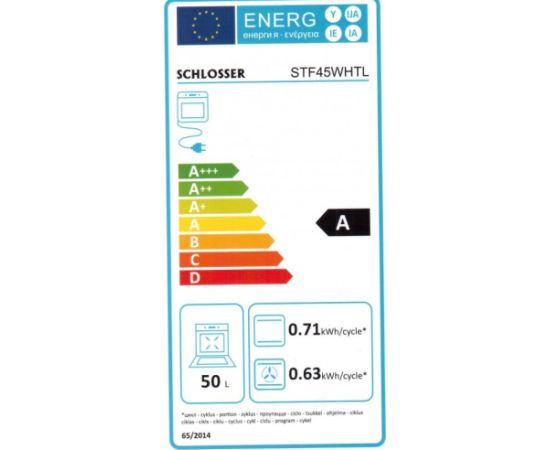 Built-in oven Schlosser STF45WHTL