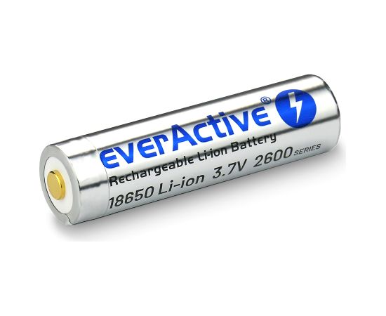 Battery everActive 18650 3.7V Li-ion 2600mAh micro USB with protection BOX