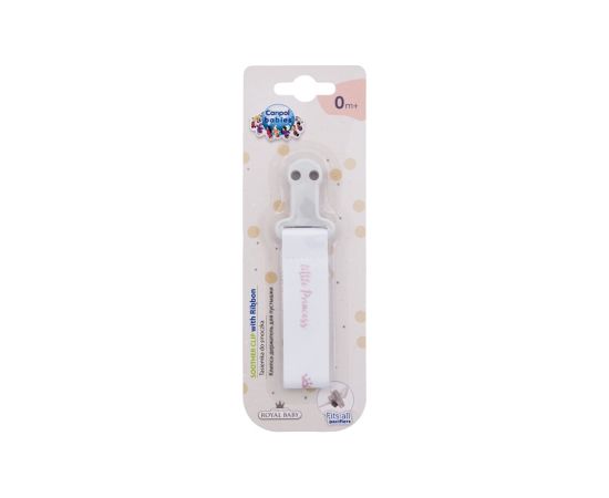 Canpol Royal Baby / Soother Clip With Ribbon 1pc Little Princess