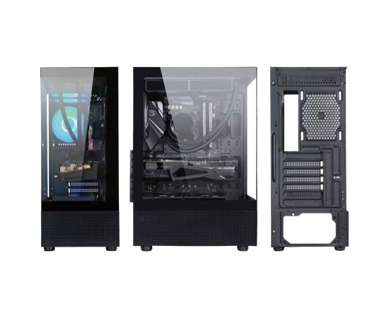 Case GOLDEN TIGER Raider DK-6 MidiTower Case product features Transparent panel Not included ATX Colour Black RAIDERDK6