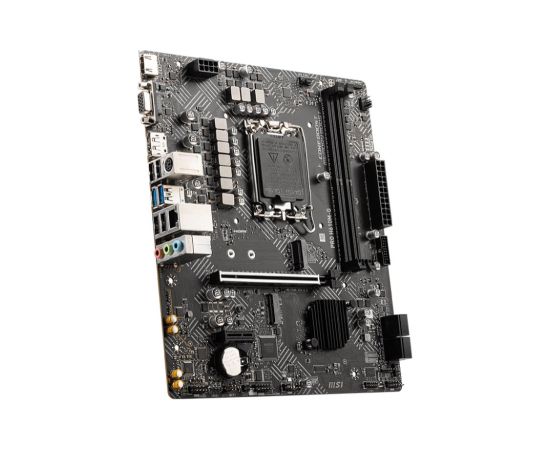 Mainboard MSI Intel H610 LGA1700 Micro-ATX Memory DDR5 Memory slots 2 1xPCI-Express 1x 1xPCI-Express 16x 1xM.2 1x15pin D-sub 1xHDMI 1xDisplayPort 4xUSB 2.0 2xUSB 3.2 1xPS/2 1xRJ45 3xAudio port PROH610M-GDDR5