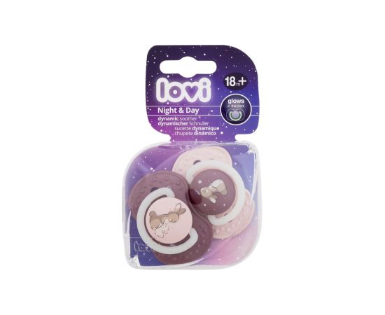 Lovi Night & Day / Dynamic Soother 2pc Girl 18m+