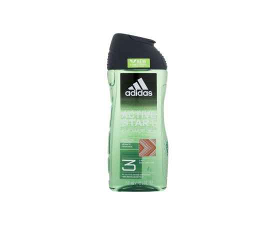 Adidas Active Start / Shower Gel 3-In-1 250ml New Cleaner Formula