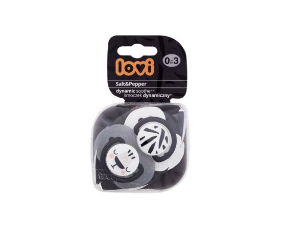 Lovi Salt&Pepper / Dynamic Soother 2pc 0-3m