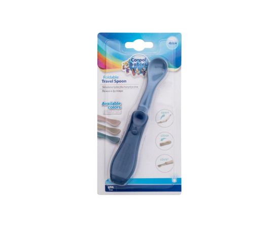 Canpol Travel Spoon / Foldable 1pc Blue