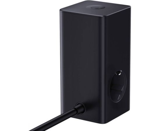 Wall charger / powerstrip Baseus PowerCombo 100W (black)