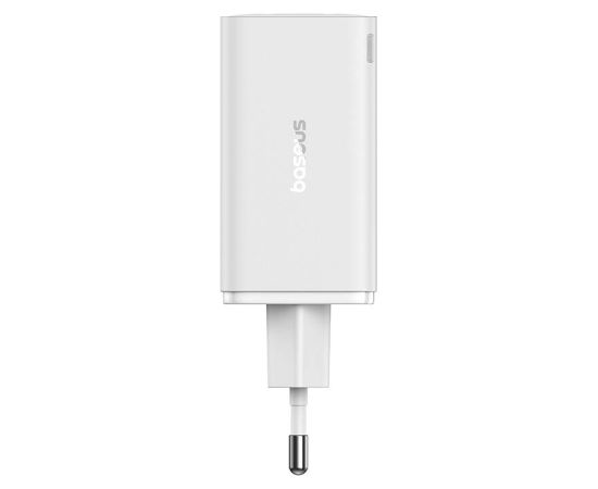 Baseus GAN6 Pro Fast Charger, 2xUSB-C + 2xUSB, 65W (white)