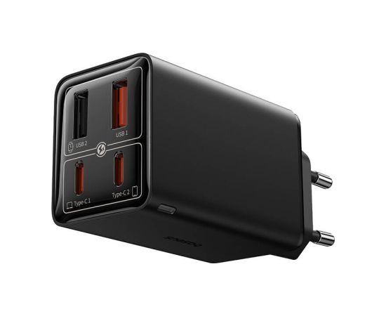 Baseus GAN6 Pro Fast Charger, 2xUSB-C + 2xUSB, 65W (black)