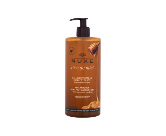 Nuxe Reve de Miel / Face And Body Ultra-Rich Cleansing Gel 750ml Гели для душа для тела
