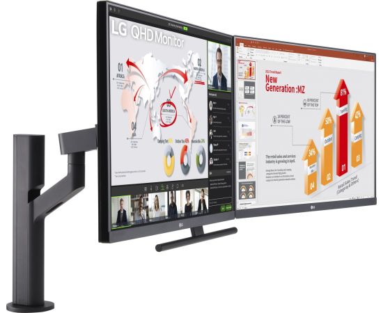 Monitoru komplekts LG 27QP88DP-BS, 2x 27"