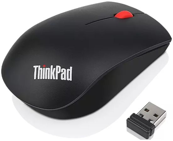 Lenovo ThinkPad Essential  Mouse  Wireless, Black, Optical, No, Yes, Wireless connection