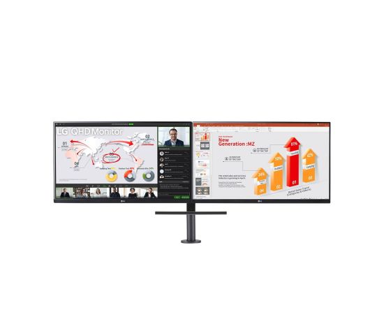 Monitoru komplekts LG QHD ERGO DUAL 2x 27" 2560x1440