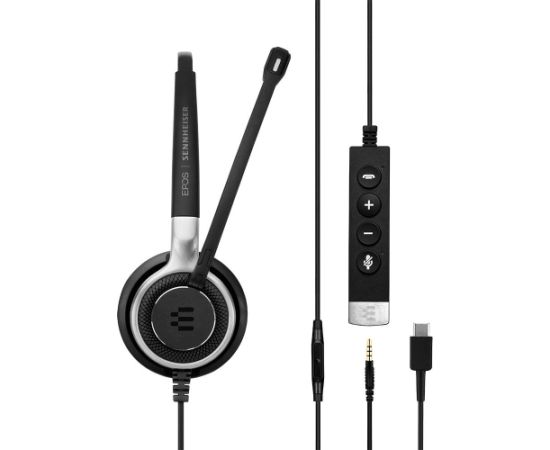 EPOS Sennheiser Headset Impact SC 635 USB-C 3,5mm USBC 3,5mm mono black silver (1000669)