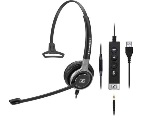 EPOS Sennheiser Headset Impact SC 635 USB-A 3,5mm USBA 3,5mm mono black silver (1000643)