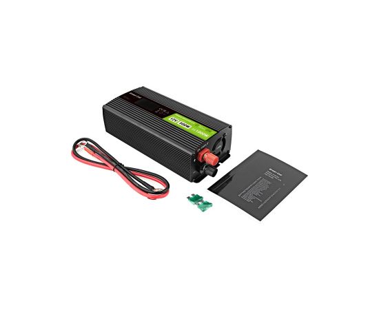 Green Cell PowerInverter LCD 12V 500W/10000W car inverter with display - pure sine wave