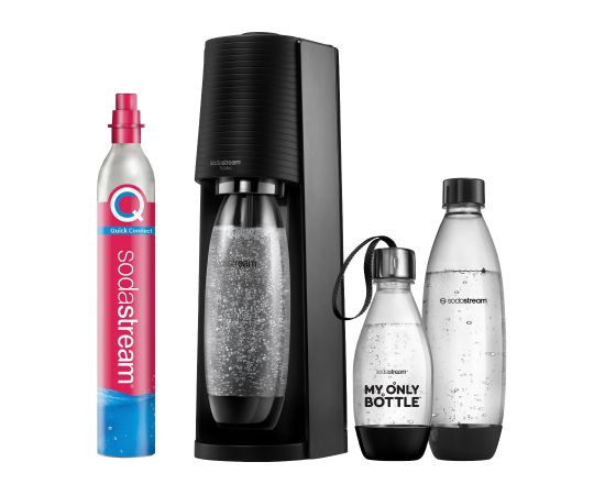 SodaStream Soda Maker Terra Promopack QC black Schwarz incl 3 bottles (1012813491)