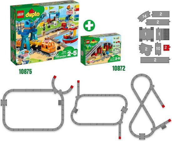 LEGO DUPLO Dzelzceļa tilts un sliedes 10872 Lego DUPLO