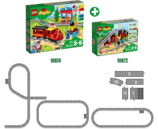 LEGO DUPLO Dzelzceļa tilts un sliedes 10872 Lego DUPLO