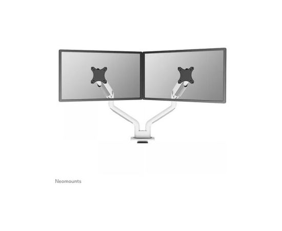 Newstar NEOMOUNTS SELECT DESK MOUNT, DOUBLE DISPLAY (TOPFIX CLAMP &GROMMET) WHITE