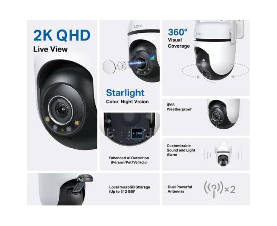 WRL CAMERA 1080P PAN/TILT/TAPO C520WS TP-LINK