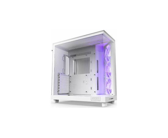 Datora korpuss NZXT H6 Flow RGB Matte White