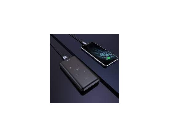 Внешний аккумулятор с беспроводной зарядкой Power Bank Hoco J50 Micro USB, Lightning, Type-C, USB 10000mAh черный