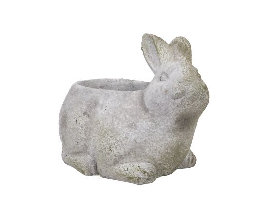 Planter STONE 18x13xH14,5cm, rabbit