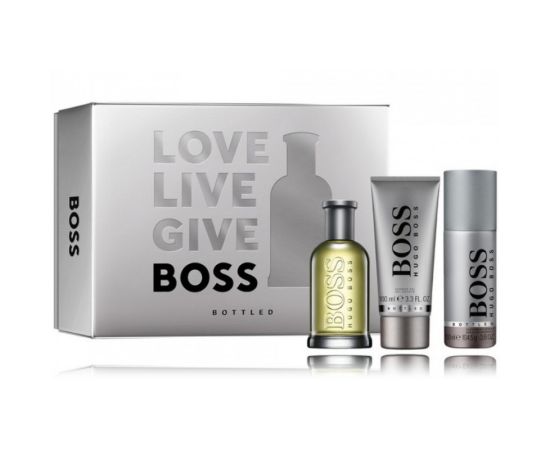 Hugo Boss Bottled komplekts vīriešiem (100 ml EDT + 100 ml dušas želeja + 150 ml dezodorants)