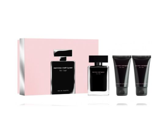 Narciso Rodriguez for Her komplekts sievietēm (50 ml EDP + 50 ml dušas želeja + 50 ml ķermeņa losjons)