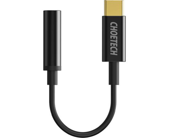 Adapter Choetech AUX003 USB-C to 3.5mm Audio Jack Adapter (black)