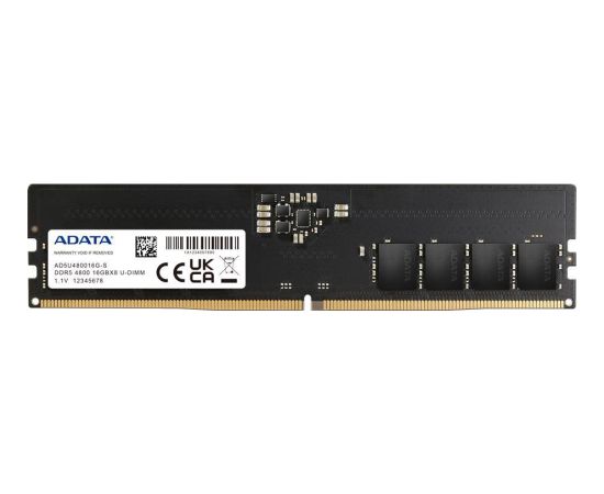 A-data ADATA DDR5, 16 GB, 4800MHz, CL40 (AD5U480016G-R)