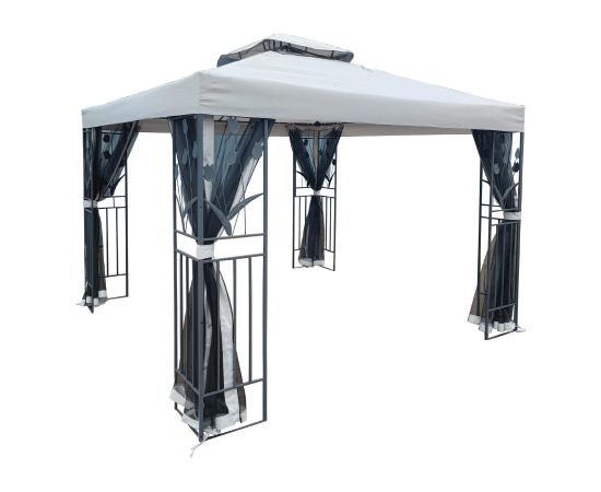 Gazebo TULIP 3x3m light grey