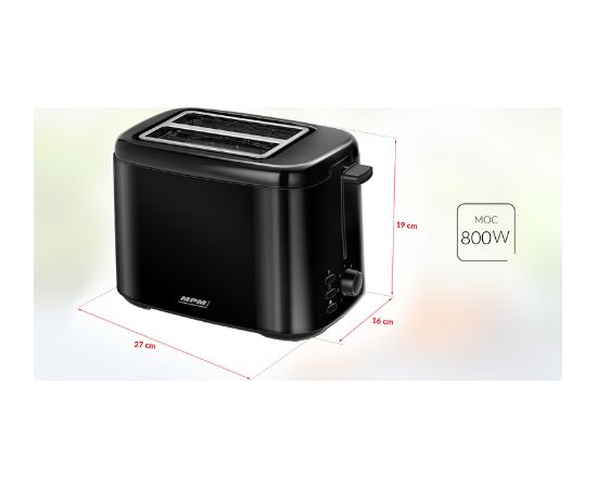 Toaster MPM MTO-07/c black