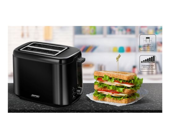 Toaster MPM MTO-07/c black