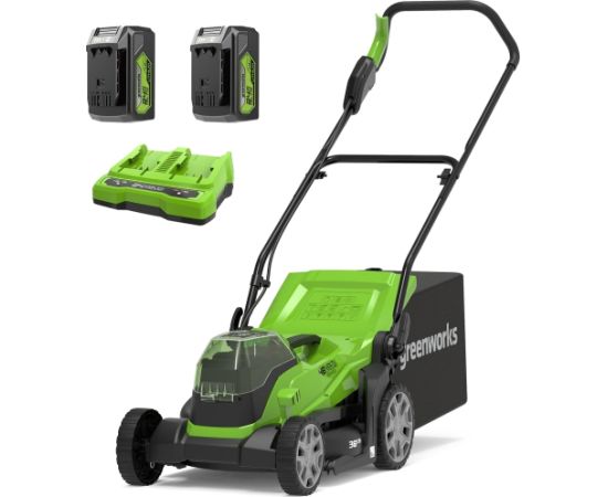 Zāles pļāvējs Greenworks G24X2LM36K4X; 48 V; 2x4,0 Ah akum.