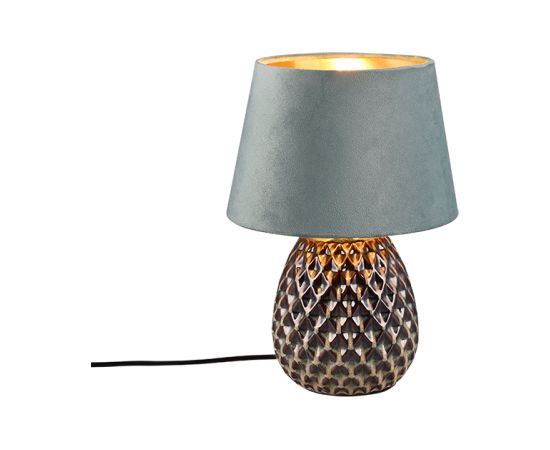 G.l.-ARIANA 40W E14 zaļa Lampas ar tekstila vai sint. abažūru