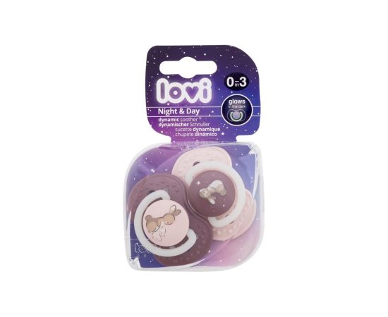 Lovi Night & Day / Dynamic Soother 2pc Girl 0-3m