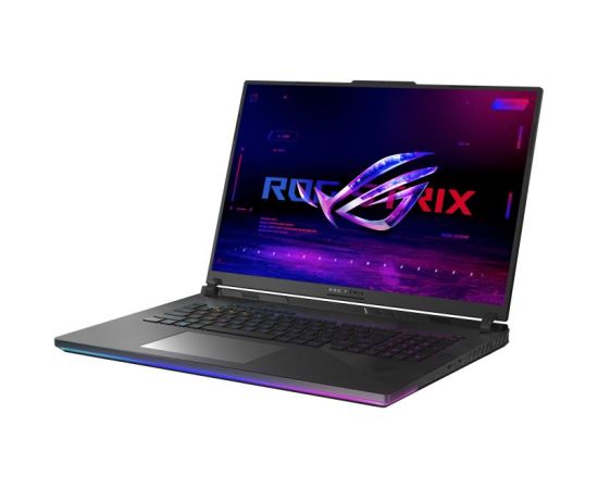 Notebook ASUS ROG Strix SCAR 18 G834JZR-N6006W CPU  Core i9 i9-14900HX 2200 MHz 18" 2560x1600 RAM 16GB DDR5 5600 MHz SSD 1TB GeForce RTX 4080 12GB ENG Windows 11 Home Black 3.1 kg 90NR0IN2-M00070 Portatīvie datori