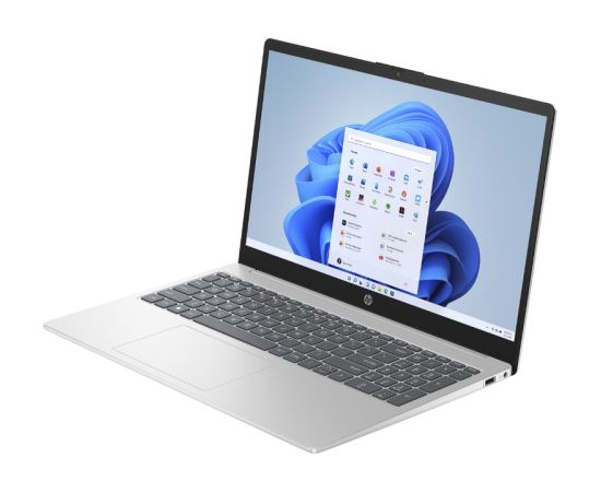 HP Laptop 15-fc0015ny - Ryzen 5-7520U, 15.6" FHD AG slim IPS 250nits, 8GB, 512G SSD, backlit keyboard, Natural Silver, Win 11 Home, 1 years / 97X07EA#B1R