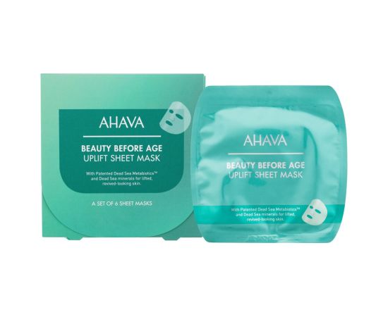 Ahava Beauty Before Age / Uplift Sheet Mask 6pc Sejas kopšana