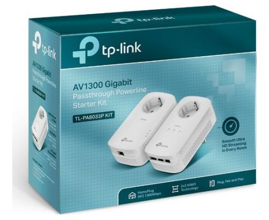 Adapter powerline TP-Link AV1300 - Gigabit Passthrough S