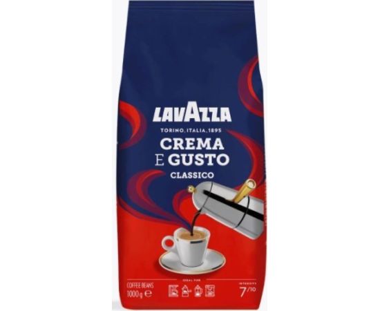 Kafijas pupiņas Lavazza Crema e Gusto - Classico 1 kg Kafijas kapsulas, kafija