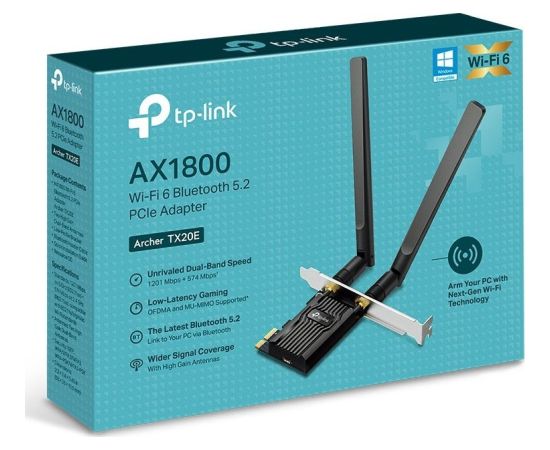 TP-Link tīkla karte Archer TX20E PCI-E AX1800