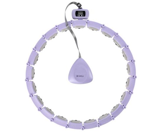 Vingrošanas aplis HHM14 HULA HOOP VIOLET MAGNETIC WITH WEIGHT + COUNTER HMS