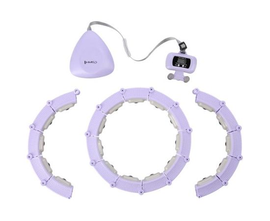 Vingrošanas aplis HHM14 HULA HOOP VIOLET MAGNETIC WITH WEIGHT + COUNTER HMS