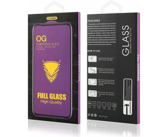 Goodbuy OG glass aizsargstikls pilnam ekrānam Samsung S928B Galaxy S24 Ultra melns